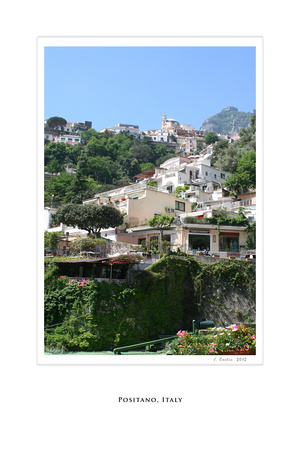 Positano, Italy, Amalfi Coast, Mediterranean, Poster