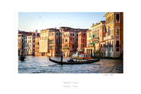 Grand Canal, Venice, Italy, Gondola, Mediterranean, Poster